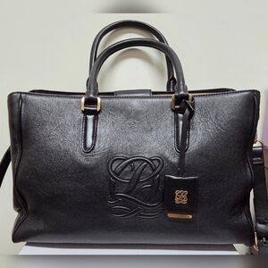 LOUIS QUATORZE Leather Satchel